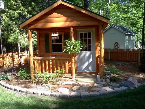 Landscaping for a Log Cabin, My husband and I decided to ready for