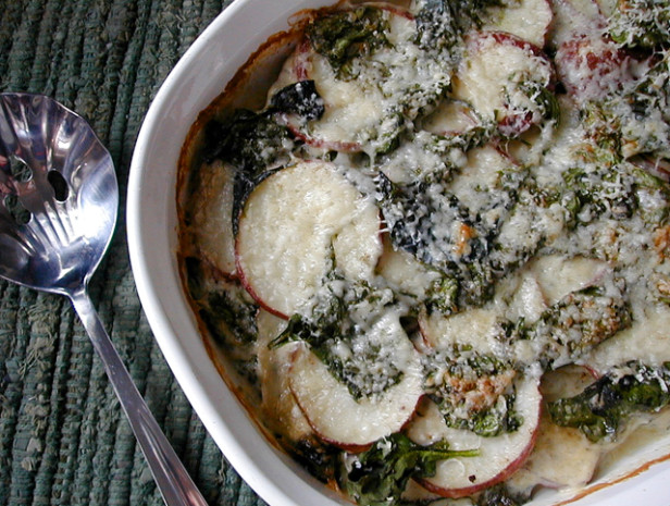 Potato spinach au gratin recipes Potato spinach au gratin recipes