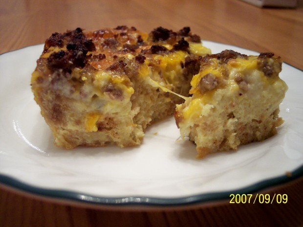 What are some recipes for egg casseroles that can cook overnight?