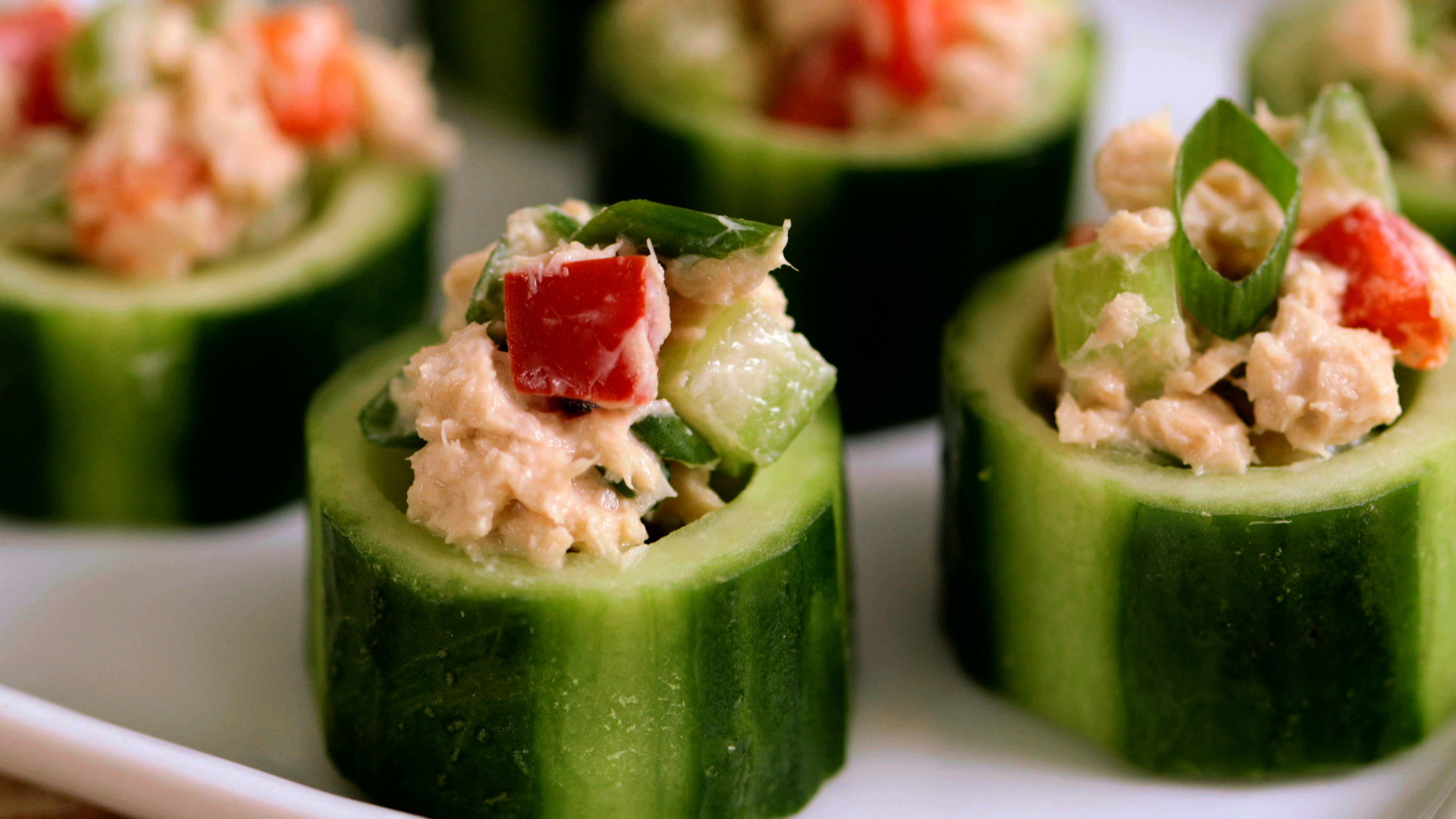 Cucumber Salmon "Sushi"