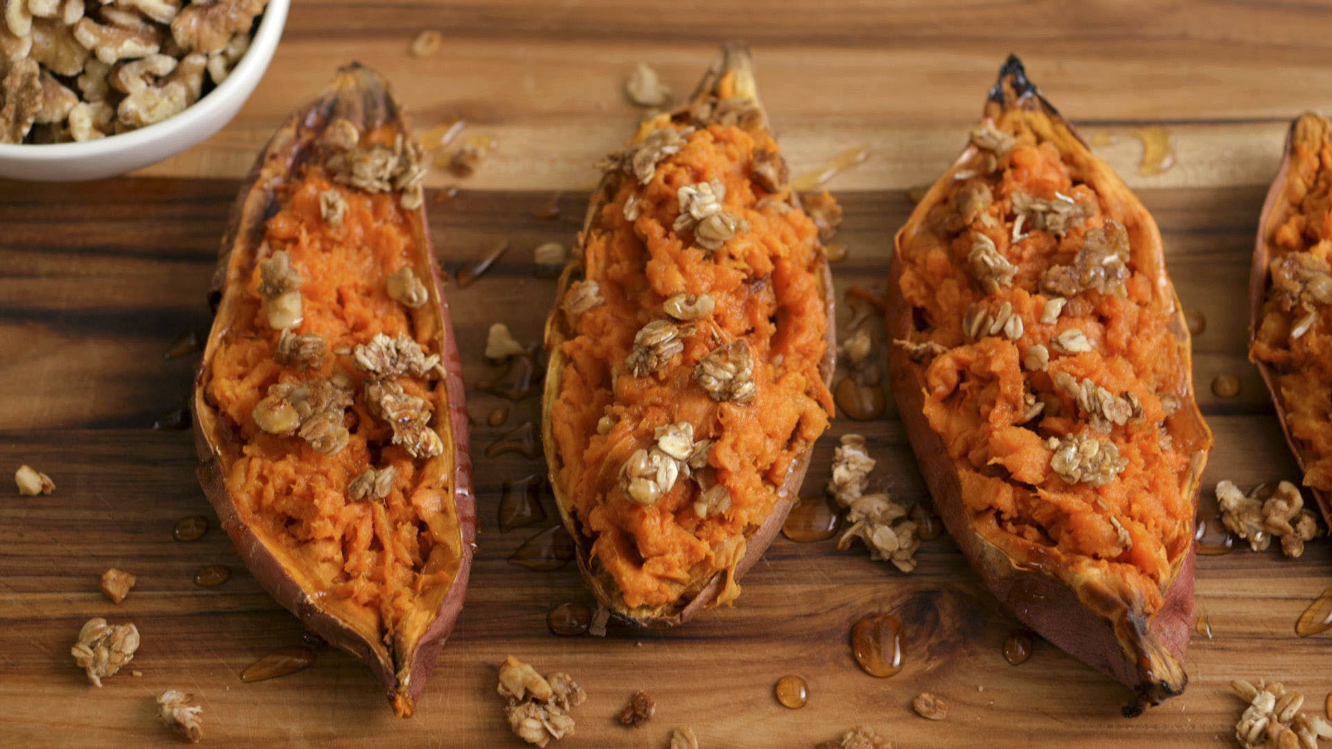 Banana-Walnut Sweet Potatoes