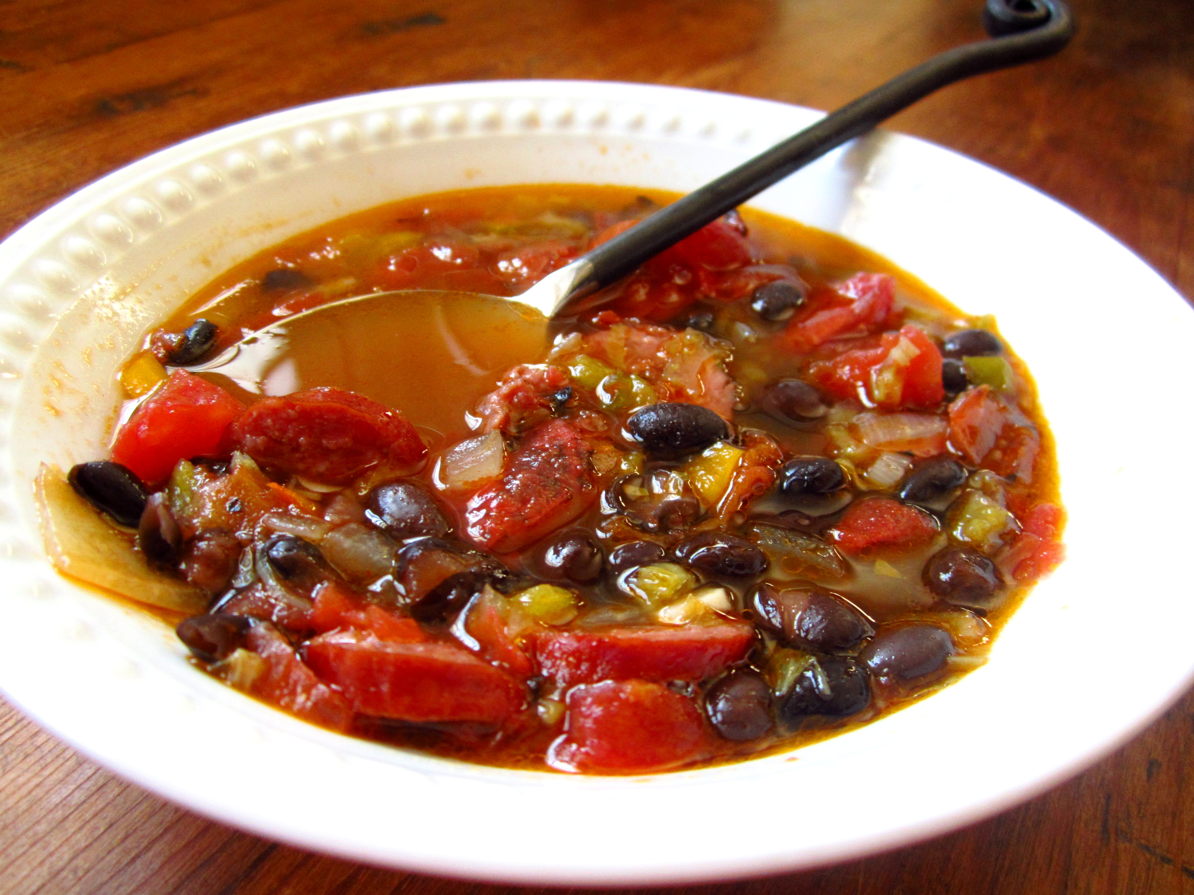 Black Bean And Smoked Sausage Soup