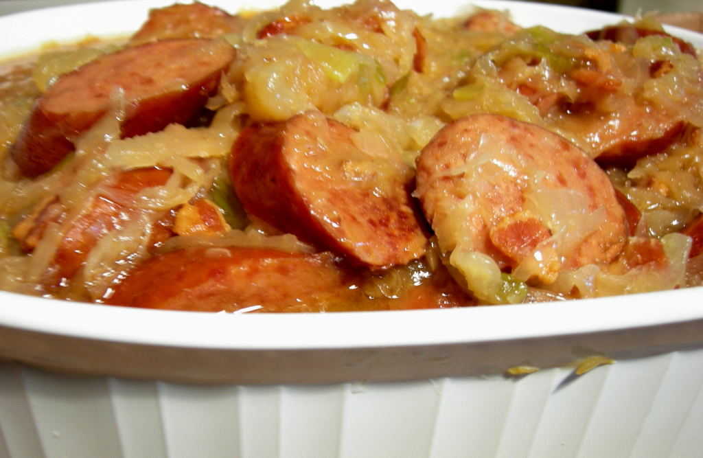Crock Pot Sauerkraut Supper