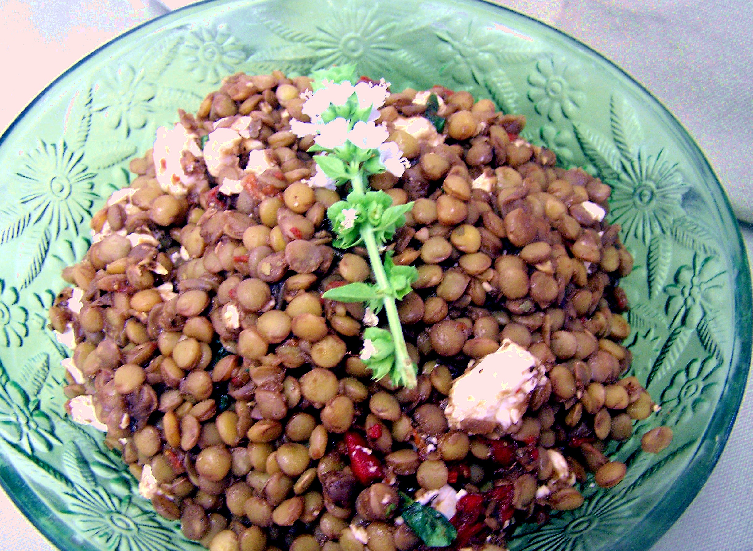 Roasted Pepper And Lentil Salad