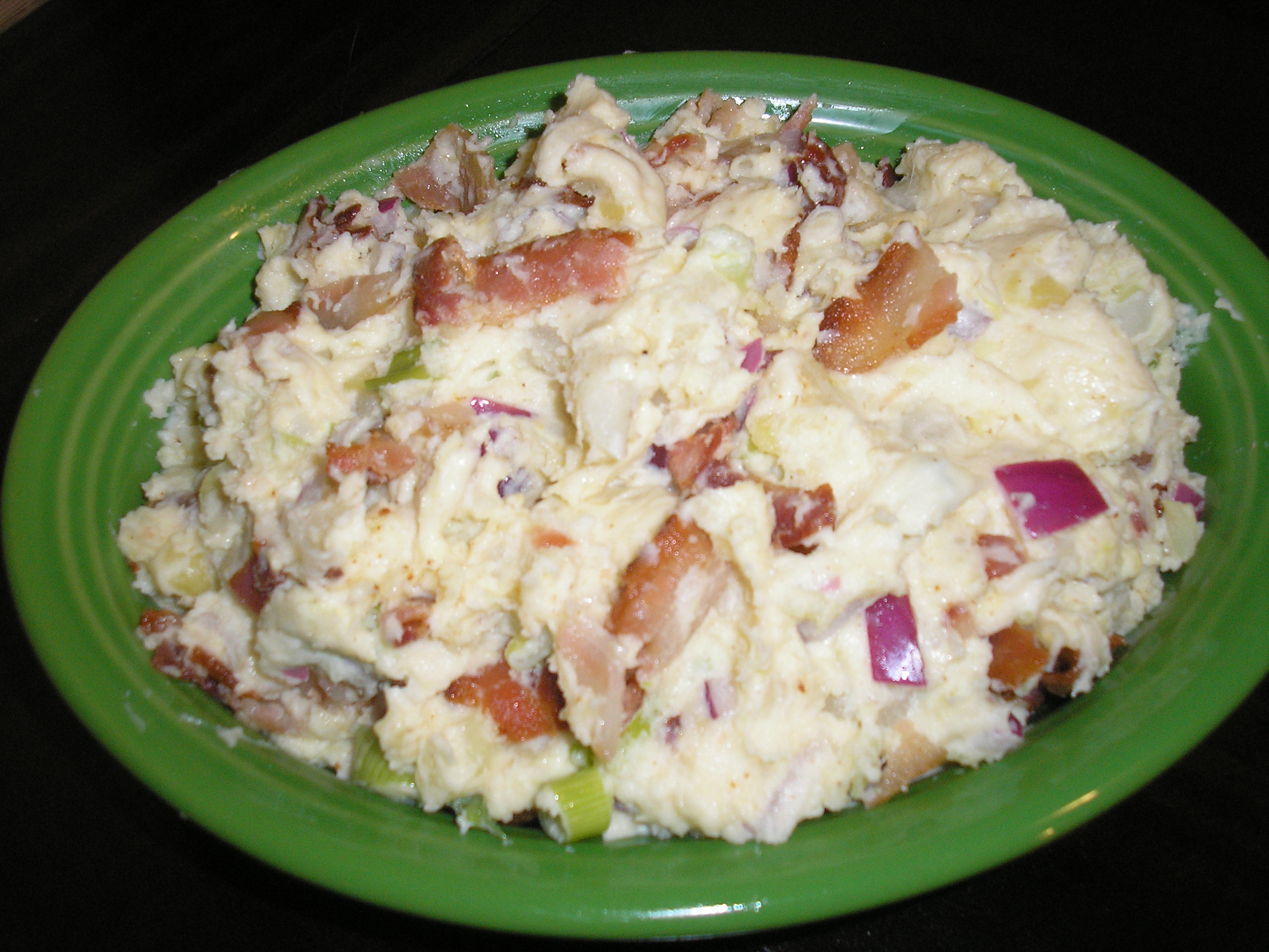Potato Salad With Mustard Dressing And Bacon