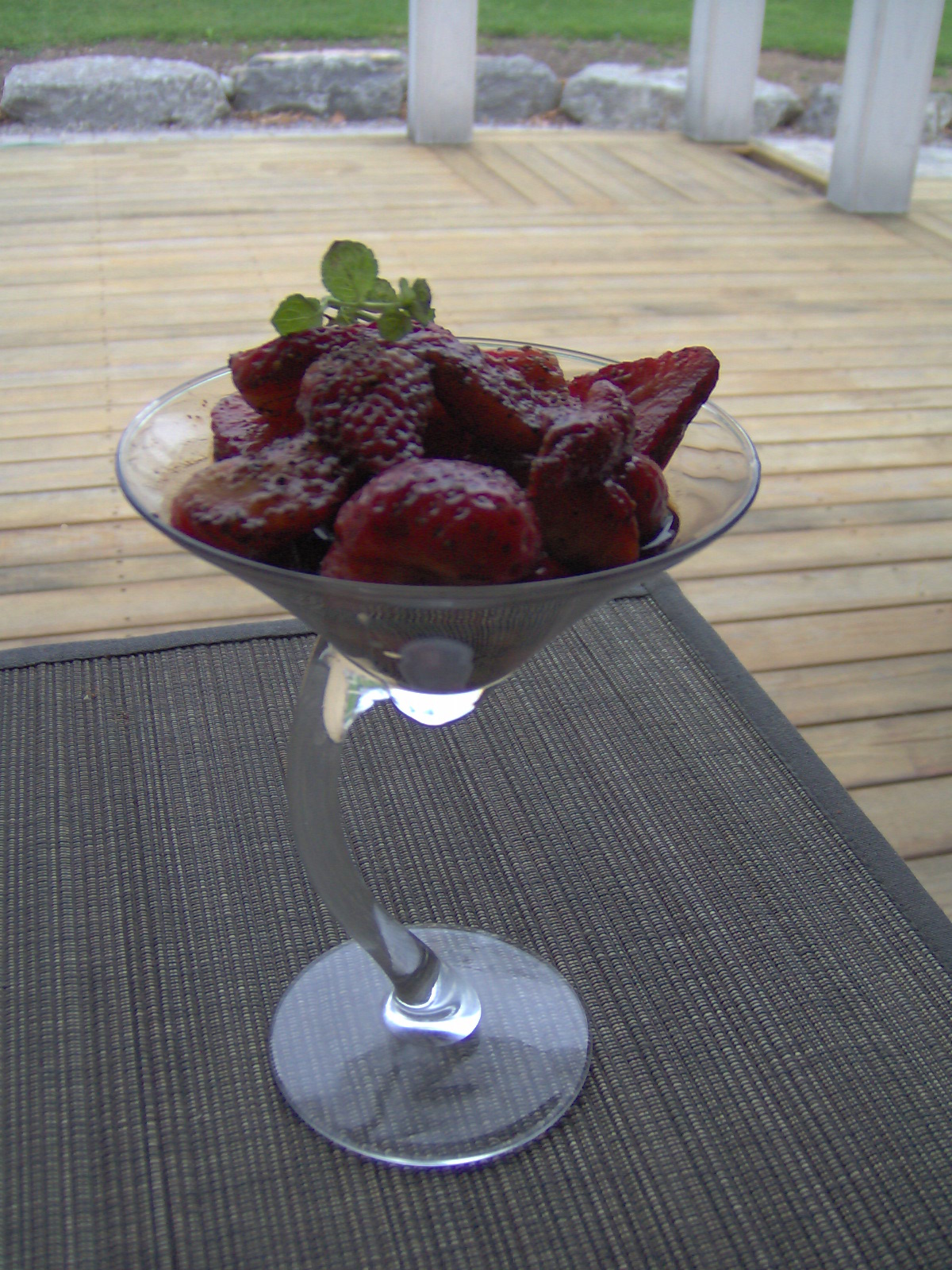Strawberries With Balsamic Vinegar And Pepper