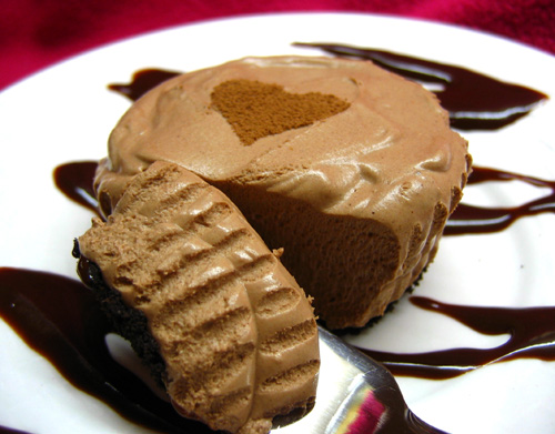 No-Bake Chocolate Cheesecakes For Two