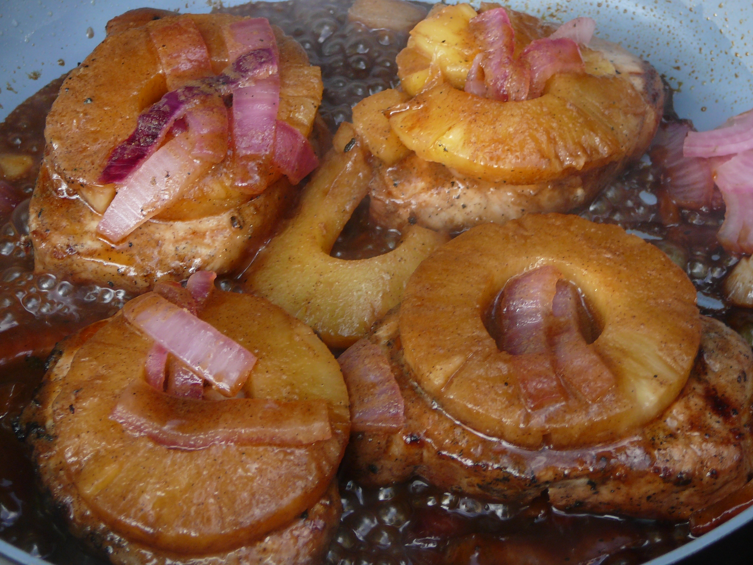 Grilled Pork Chops With Pineapple