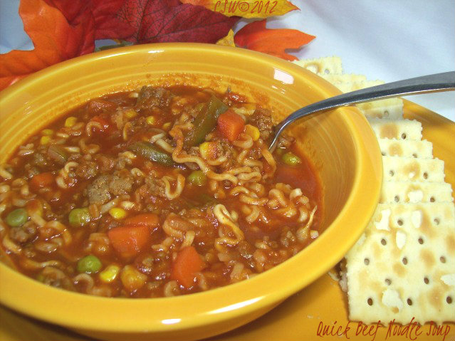 Quick Beef Noodle Soup