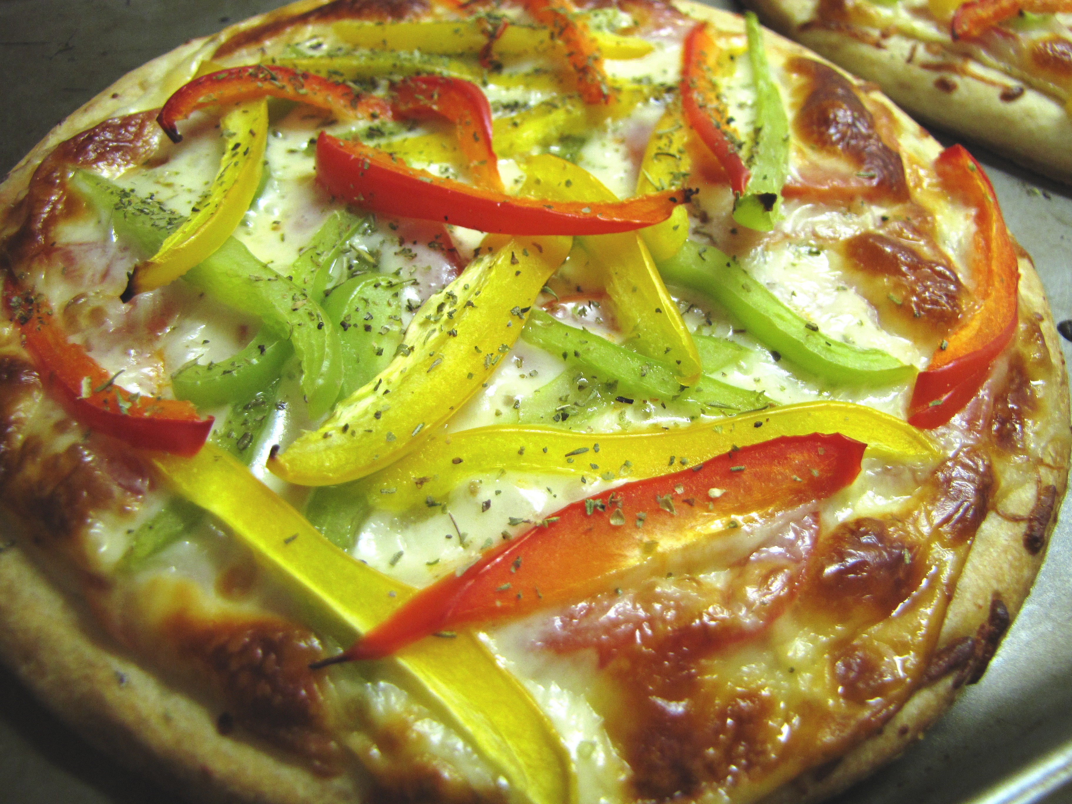 Three-Pepper Pizza