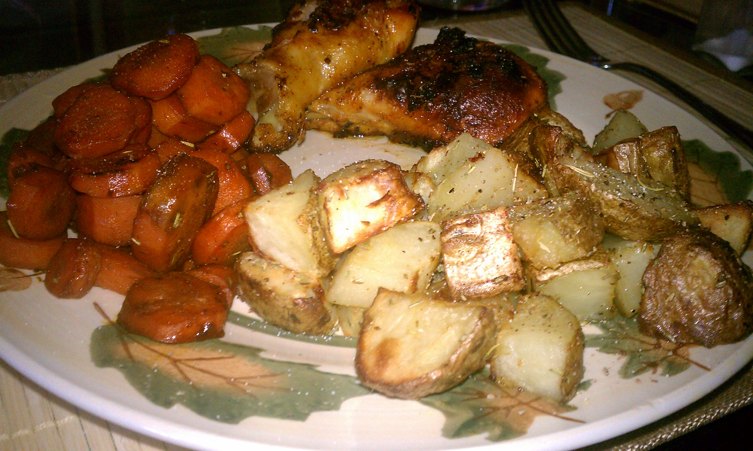 Roasted Potatoes With Whole Garlic, Lemon And Oregano