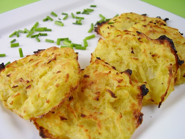 Un-Fried Potato Latkes