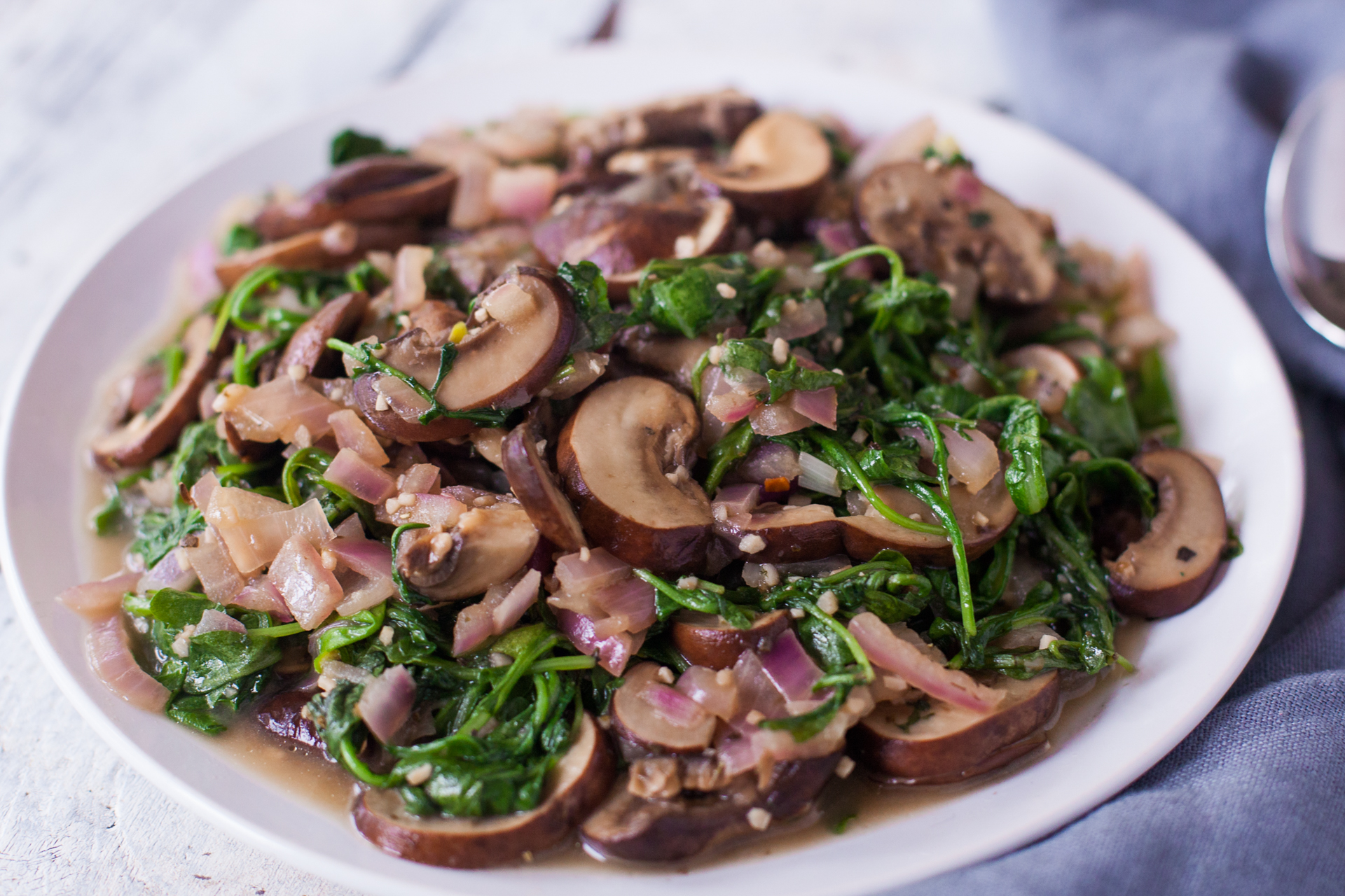 Sauteed Arugula (Rocket)