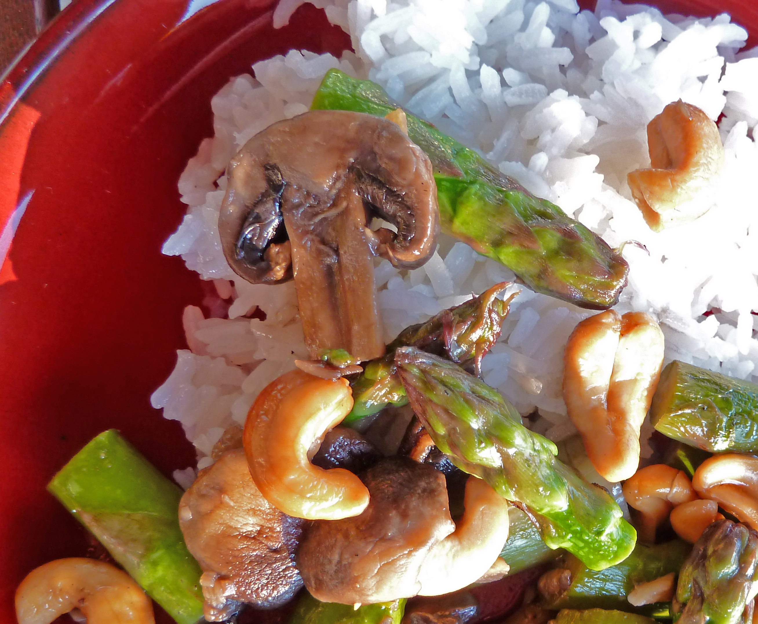 Oriental Asparagus And Mushrooms