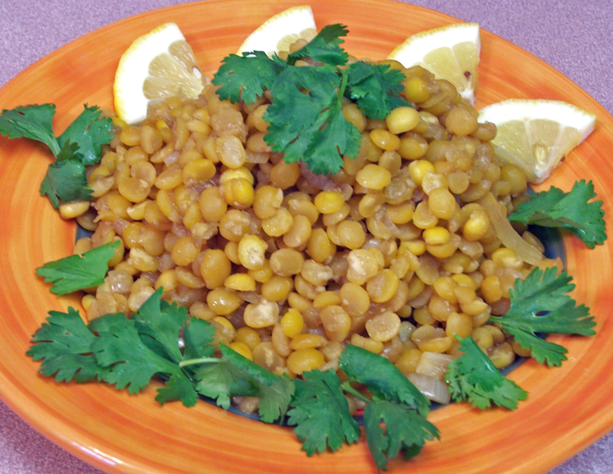 Lemony Yellow Lentils