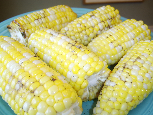 BBQ Cob Of Corn With Pepper