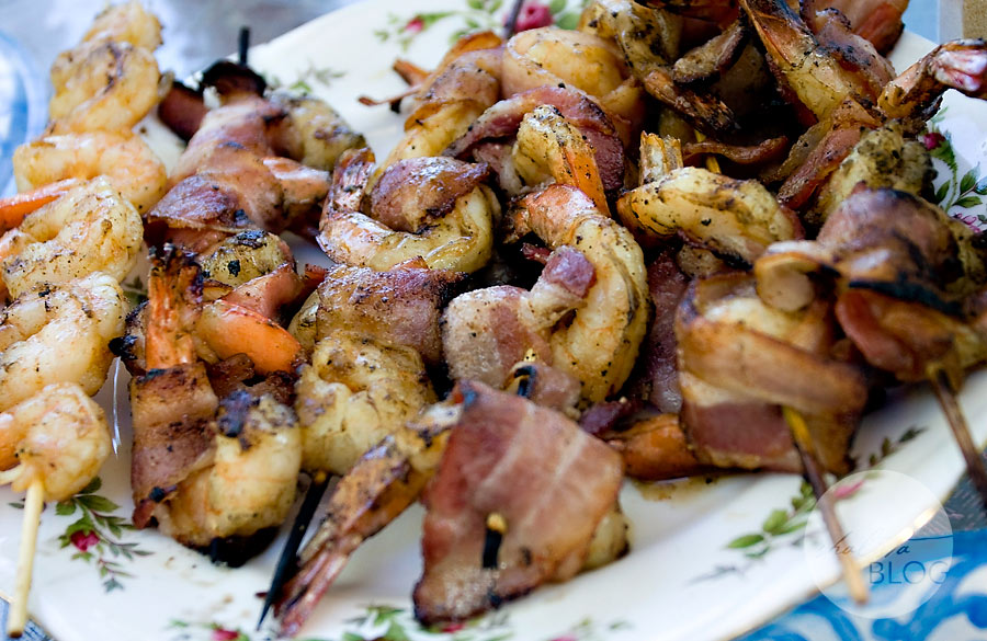Grilled Bacon Wrapped Shrimp