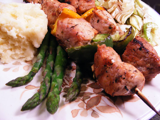 Greek-Style Pork Kabobs