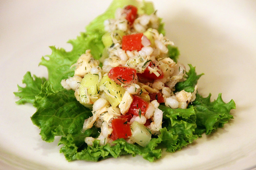 Barley And Tuna Salad With Lemon And Dill