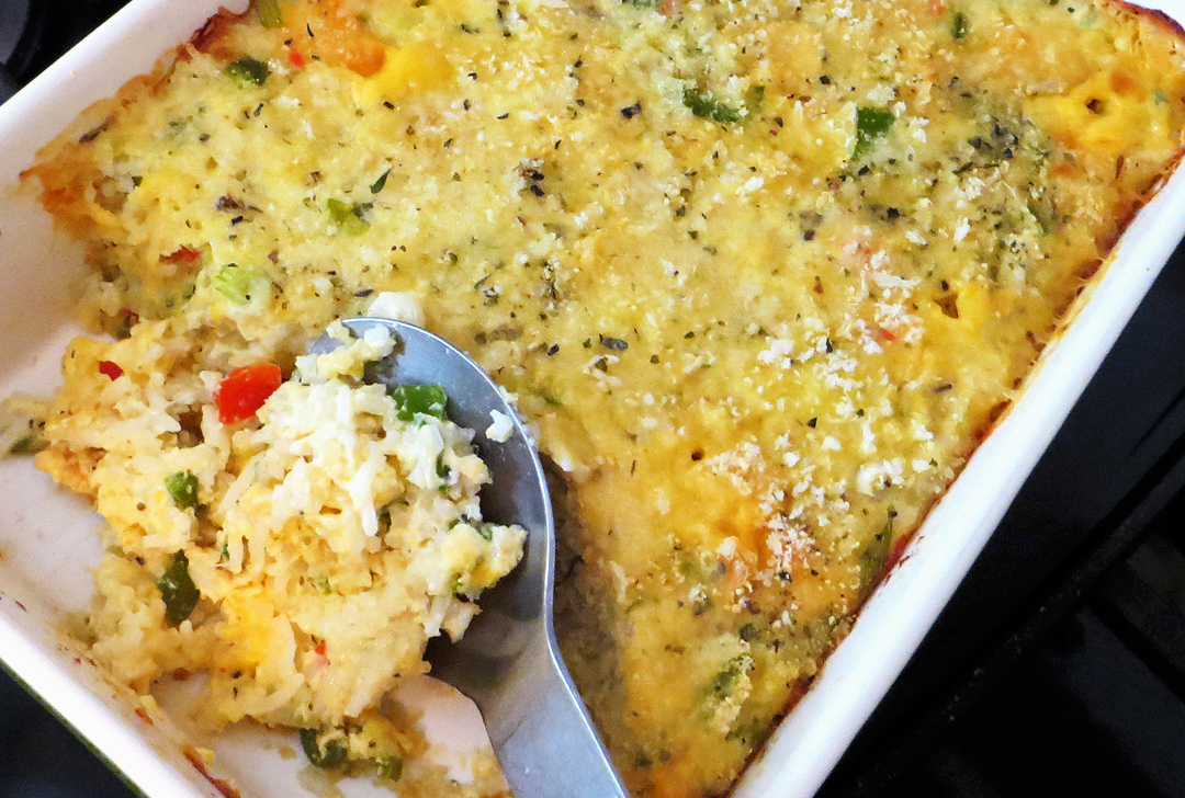 Creole Baked Cheese Rice
