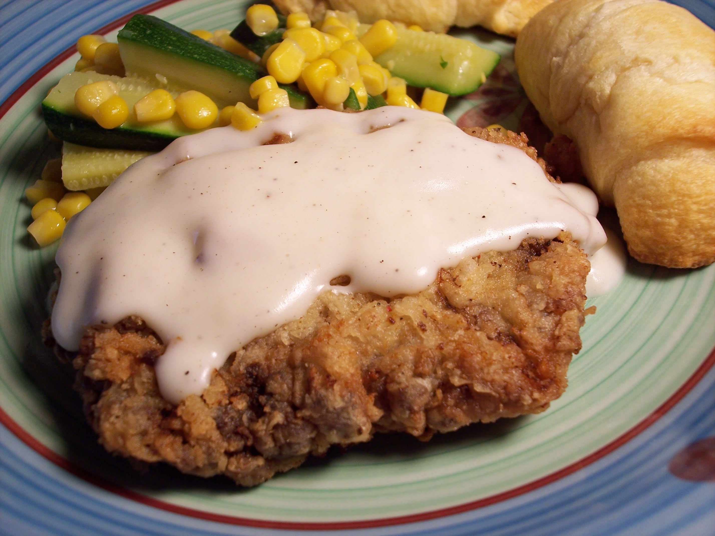 Chicken-Fried Steak With Cracked Pepper Gravy