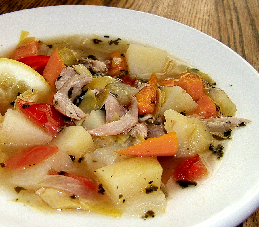 Tangy Greek Chicken Soup (Crock Pot Or Not)