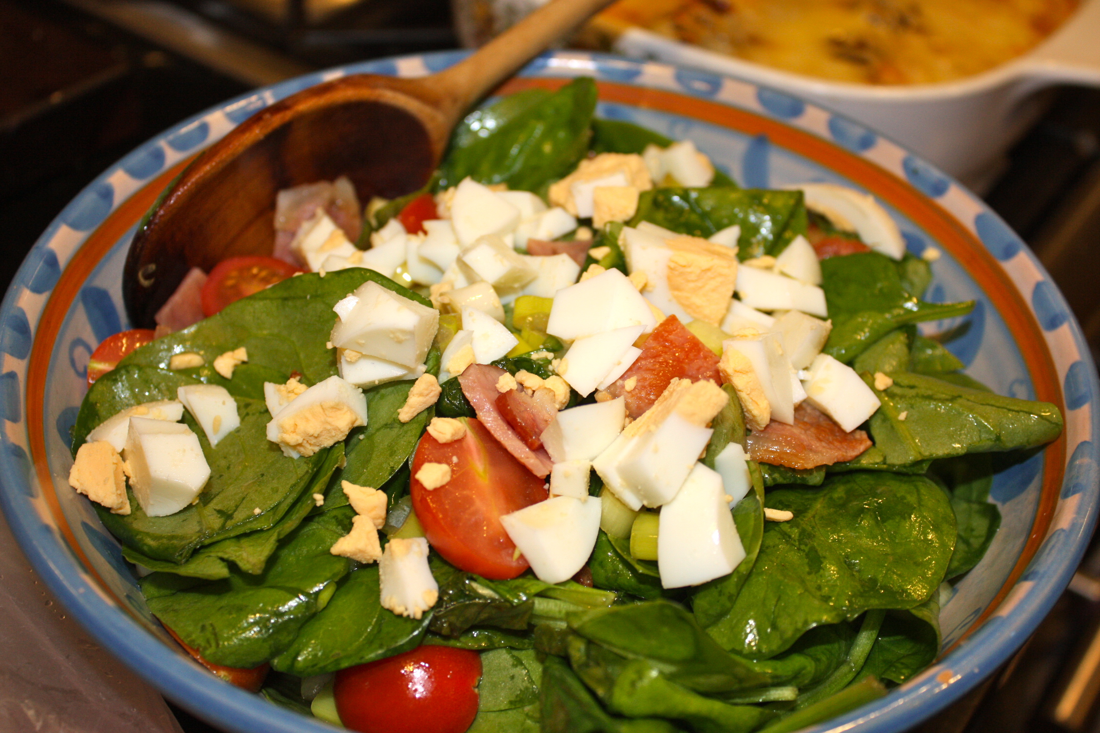 Wilted Spinach Salad
