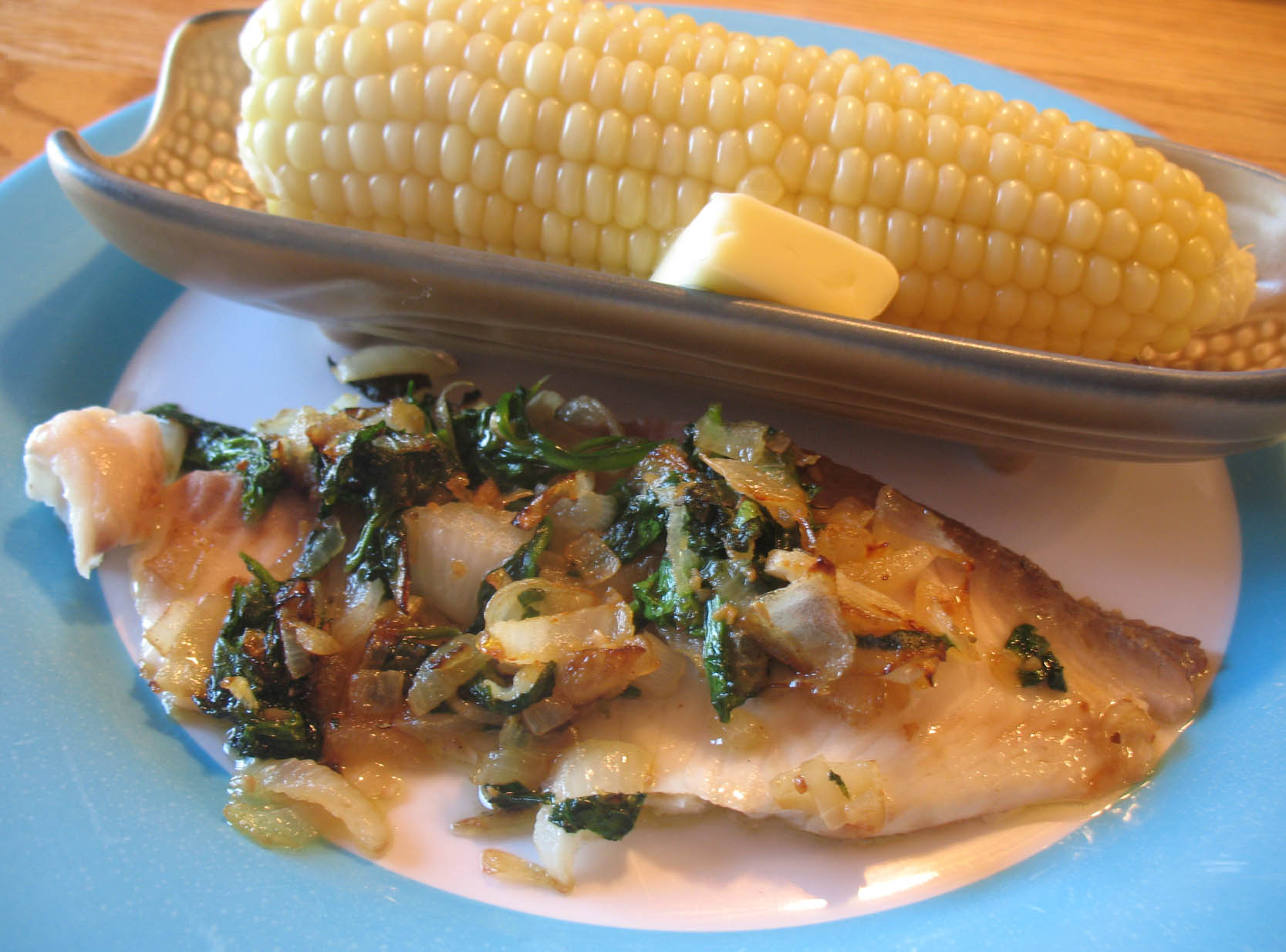 Filet Of Fish Stuffed With Spinach And Feta