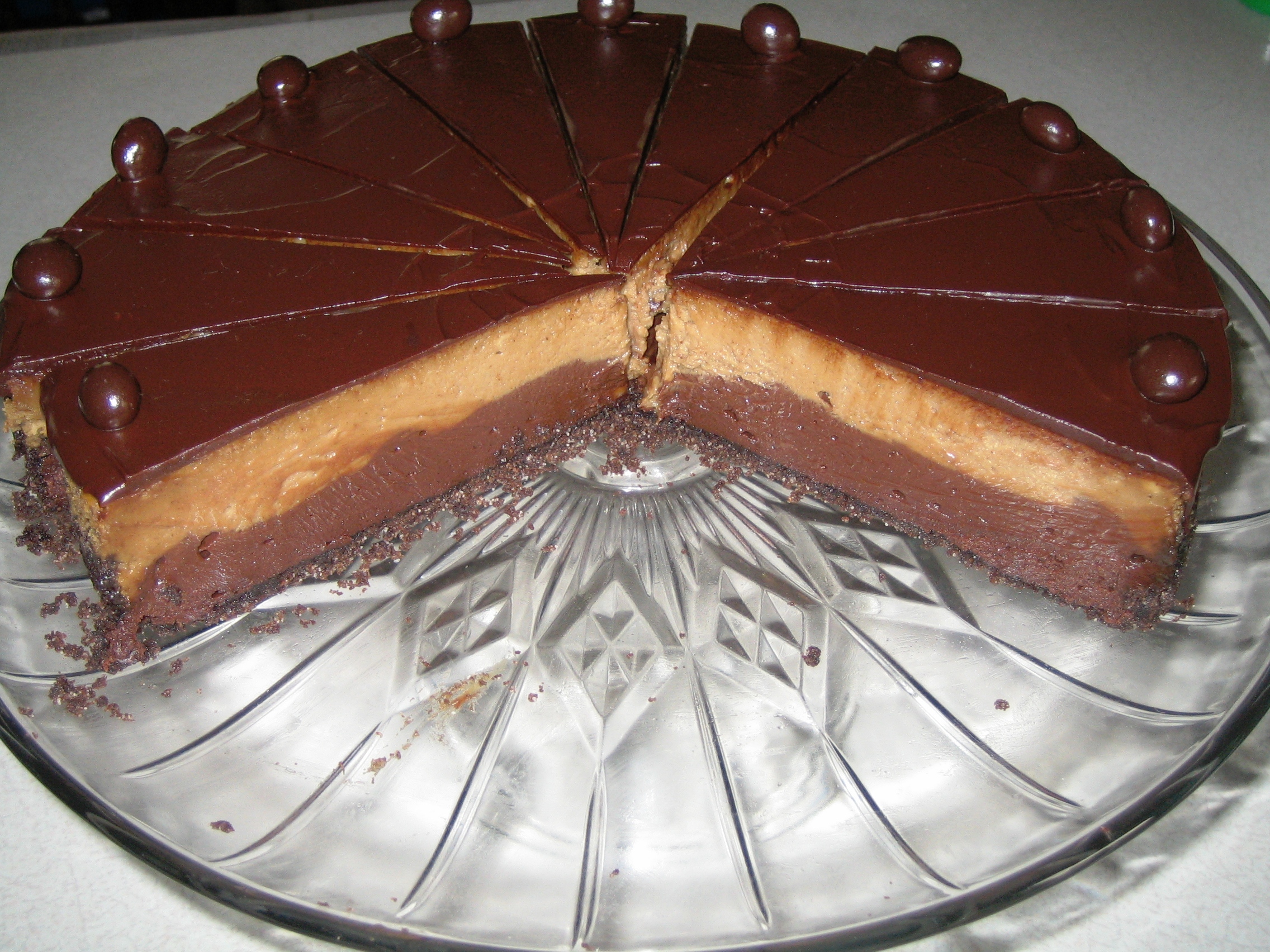 Layered Mocha Cheesecake