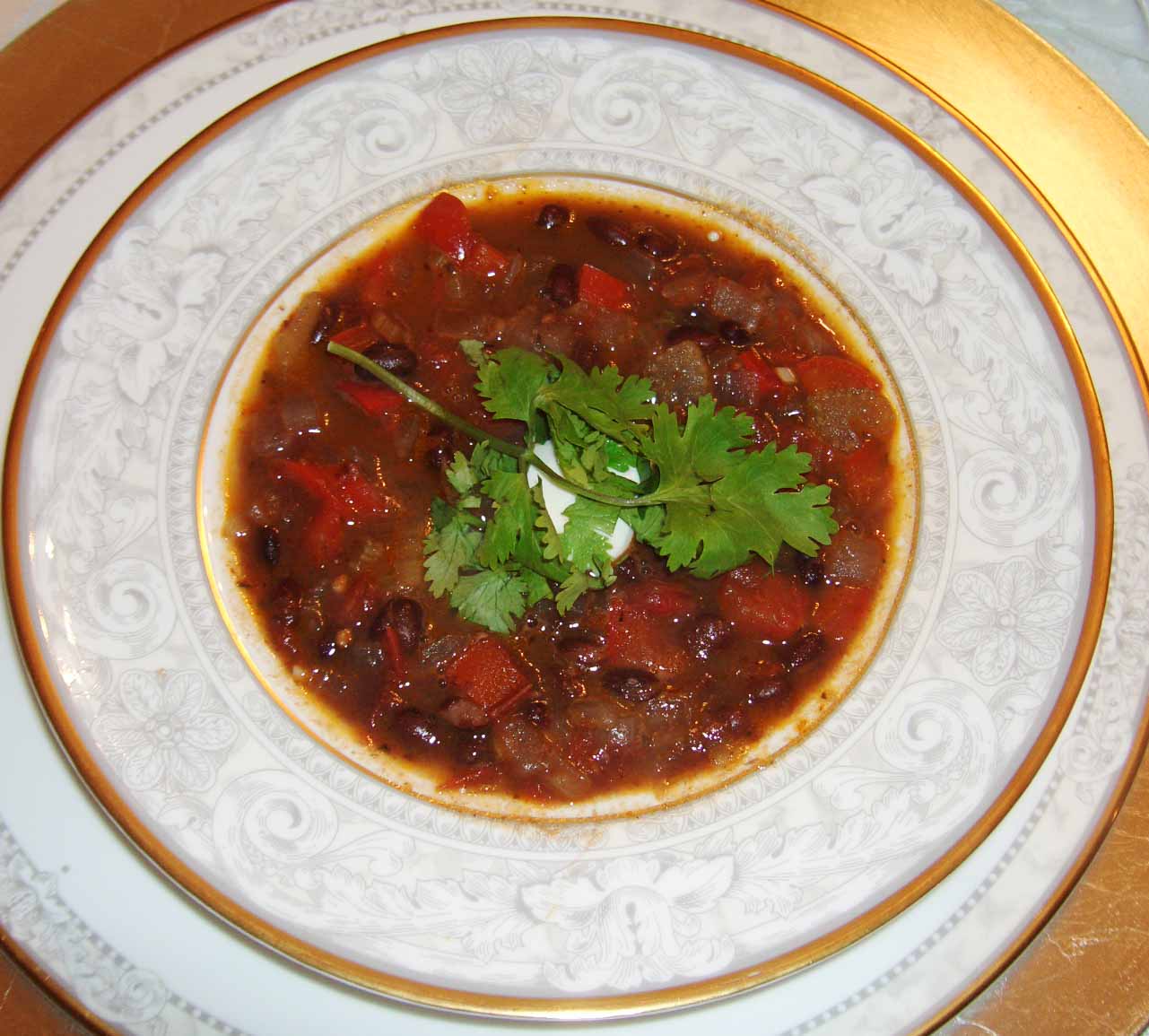 Spiced Black Bean Soup