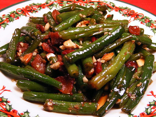 Bacon-Almond Green Beans