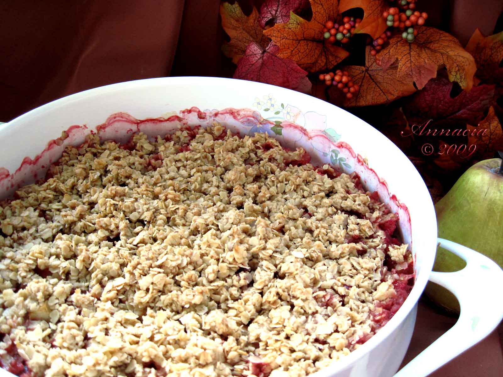 Cranberry Pear Crisp