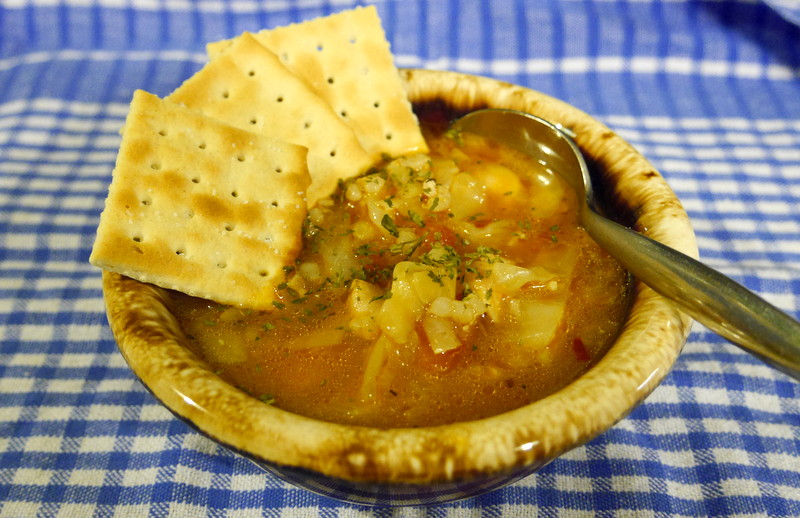 Spicy Sausage & Cabbage Soup
