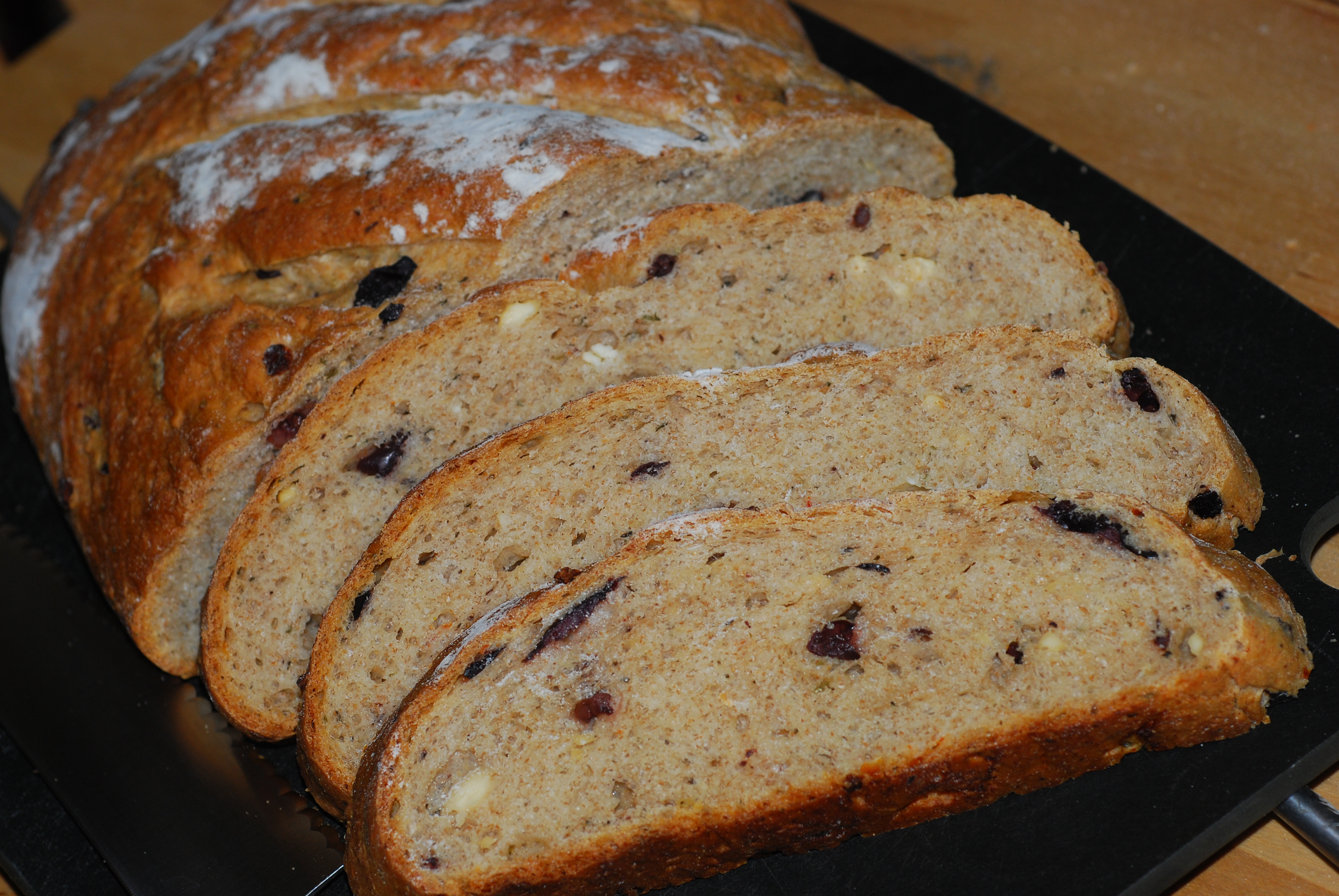 Mediterranean Black Olive Bread