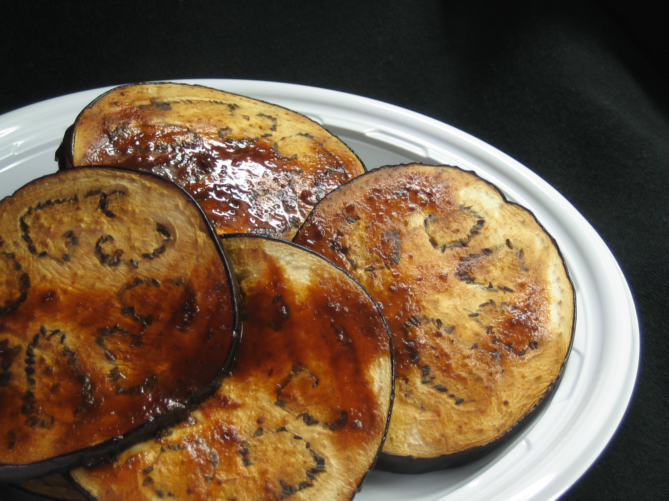 Roasted Eggplant With Orange Miso Glaze