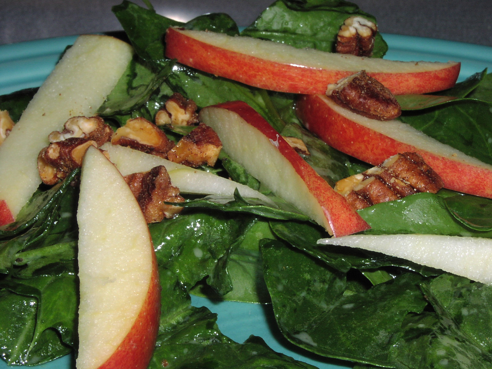 Spinach And Green Apple Salad, Diabetic