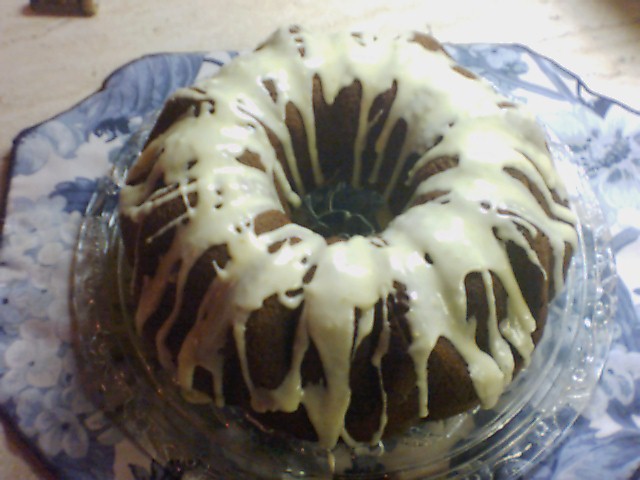 Pumpkin Cake With Orange Glaze