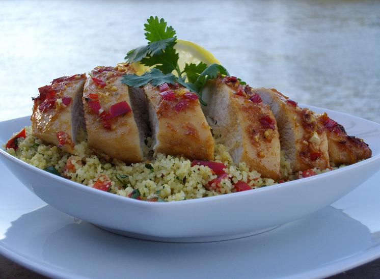 Lemon Garlic Chicken With Coriander