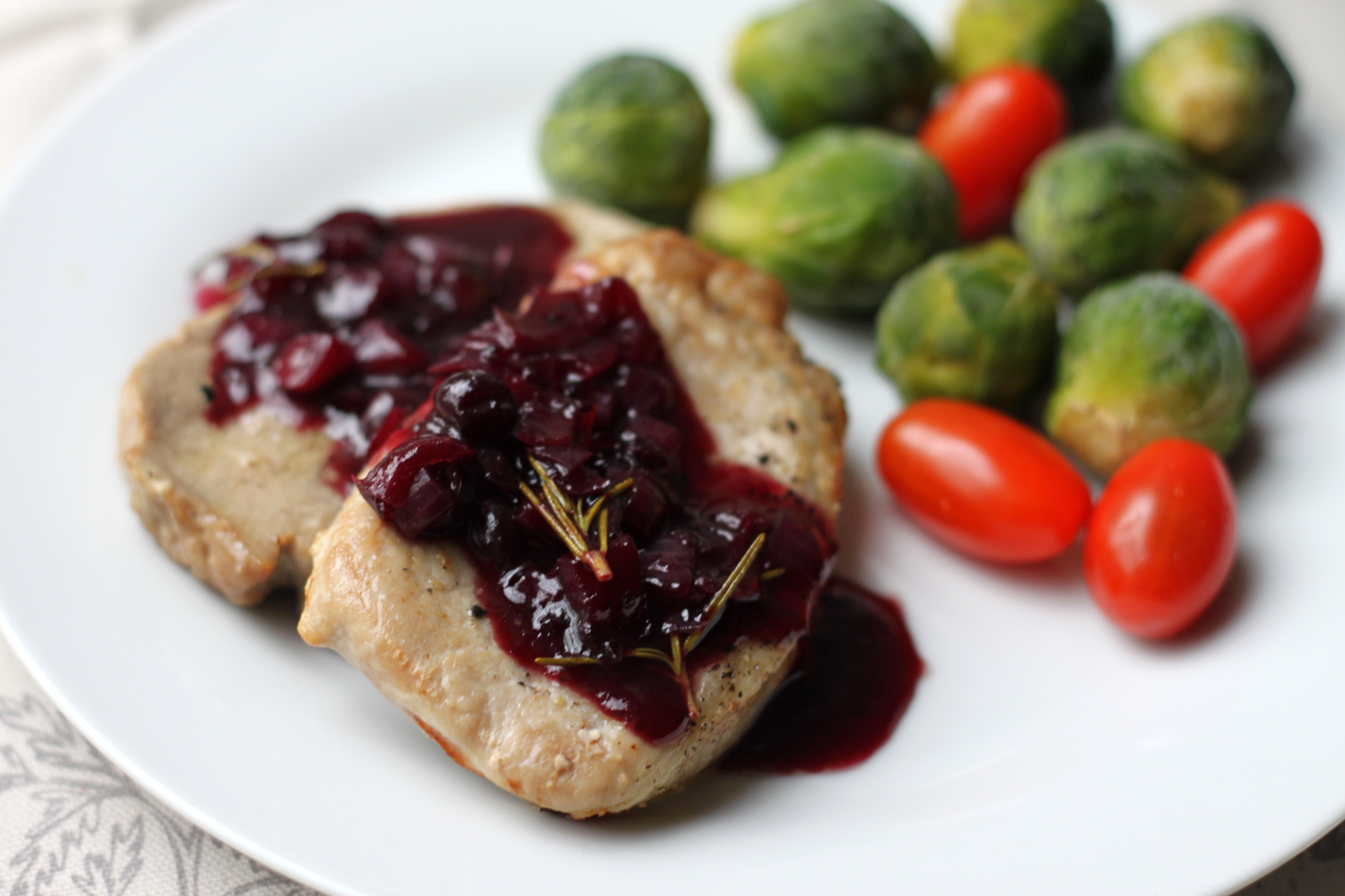 Pork Tenderloin With Balsamic-Cranberry Sauce