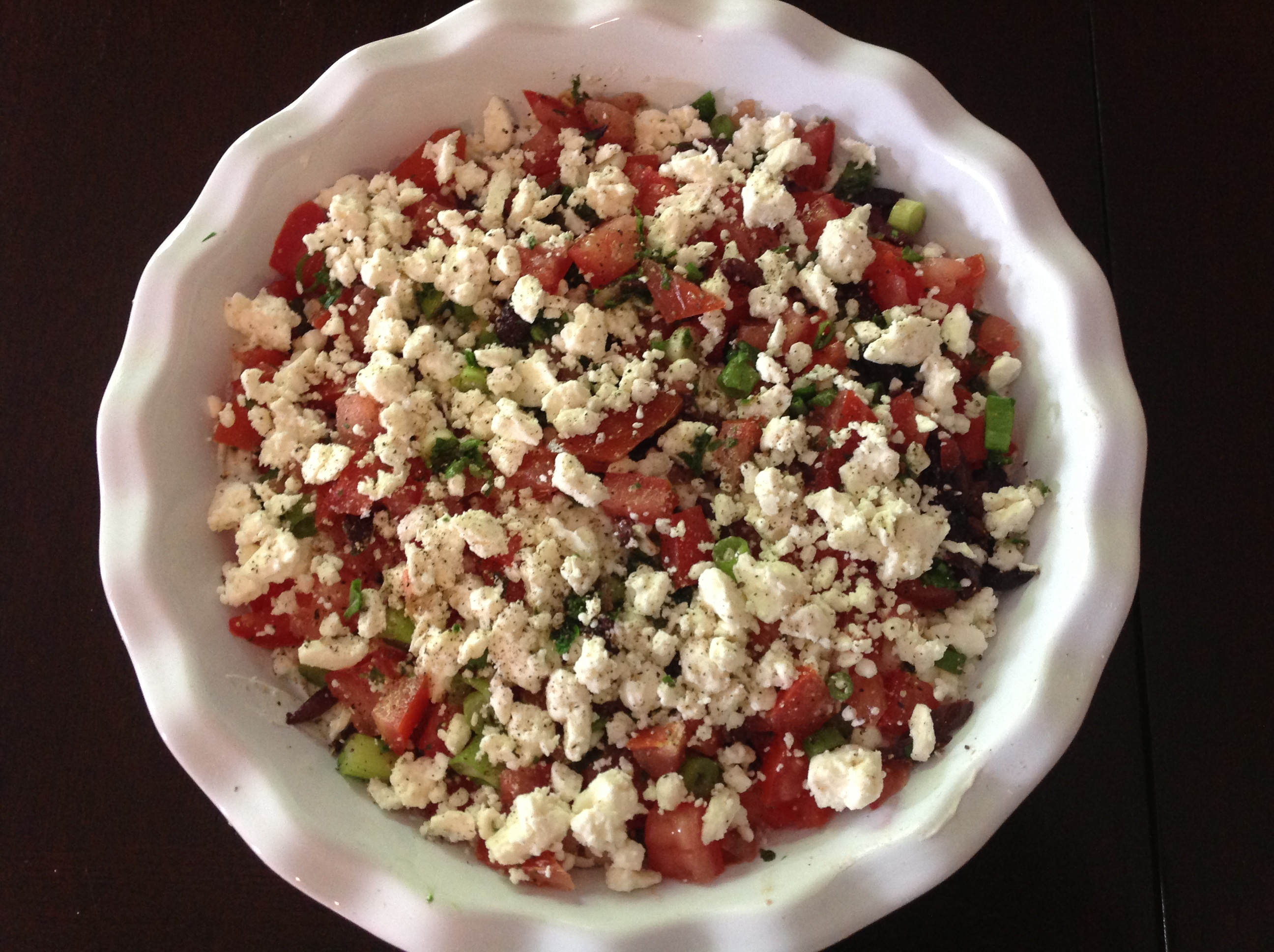 Layered Greek Bean Dip