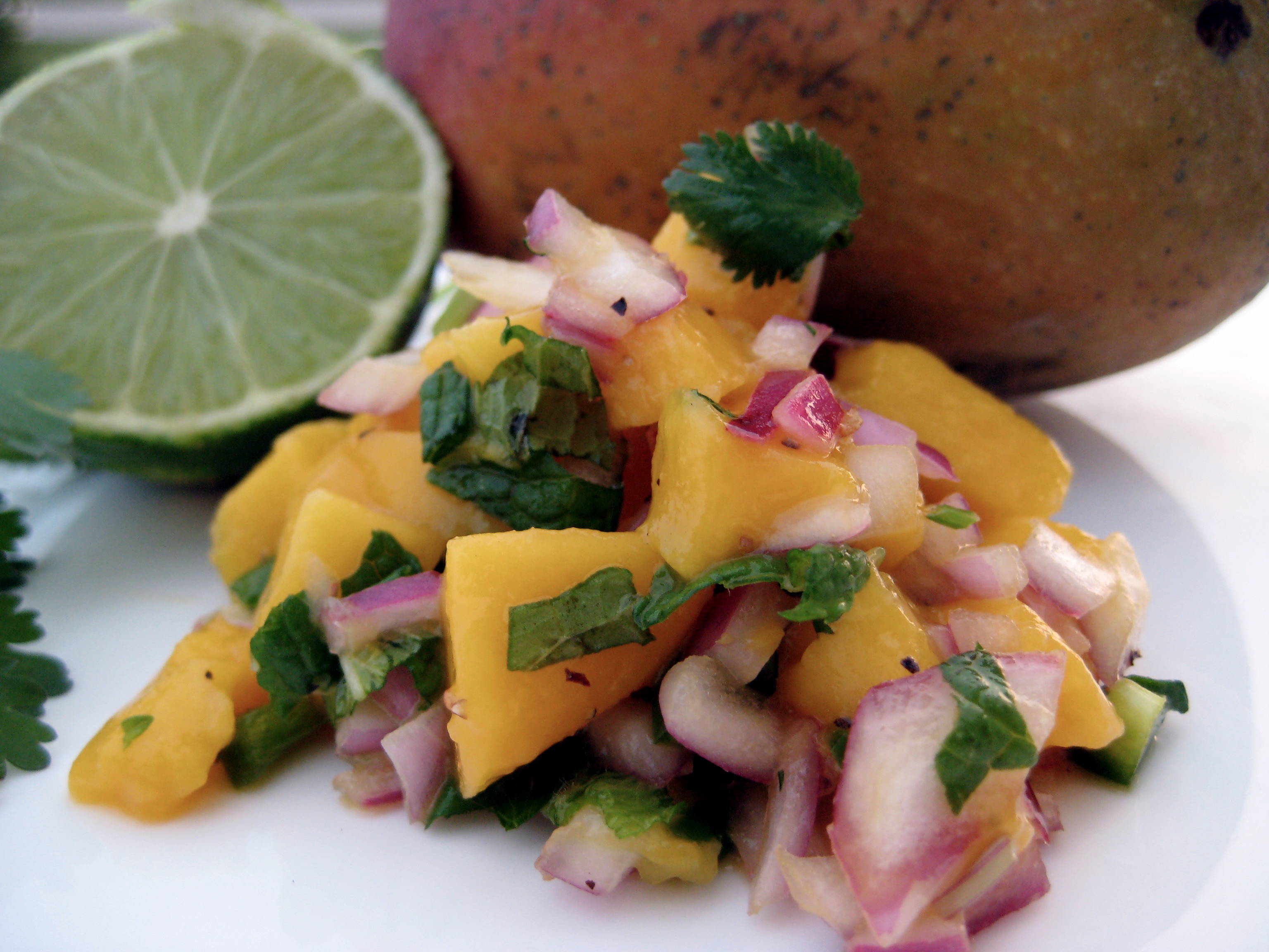 Grilled Teriyaki Mahi Mahi With Mango Salsa