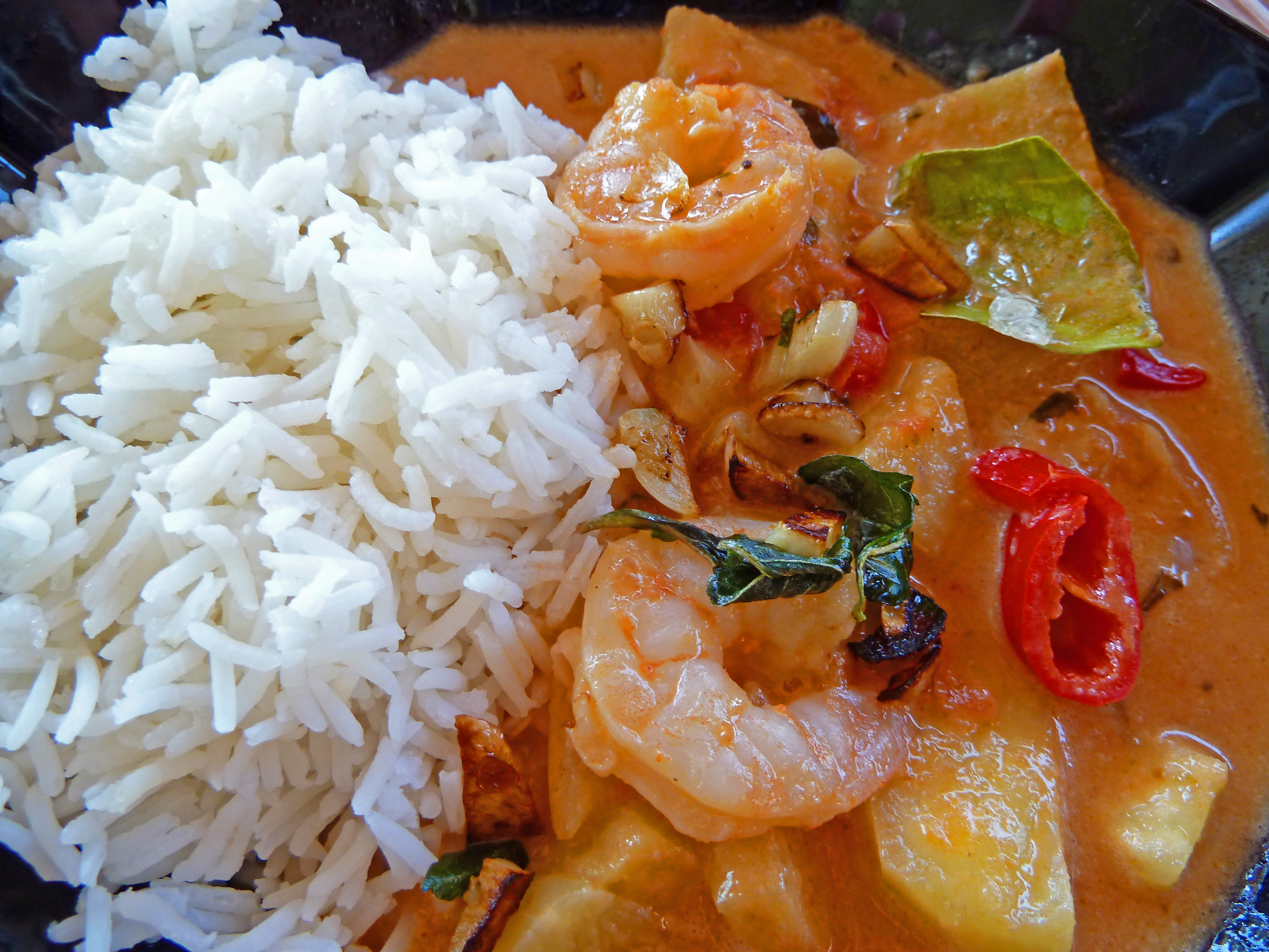 Thai Prawn And Pineapple Curry, “kaeng Khua Saparot”