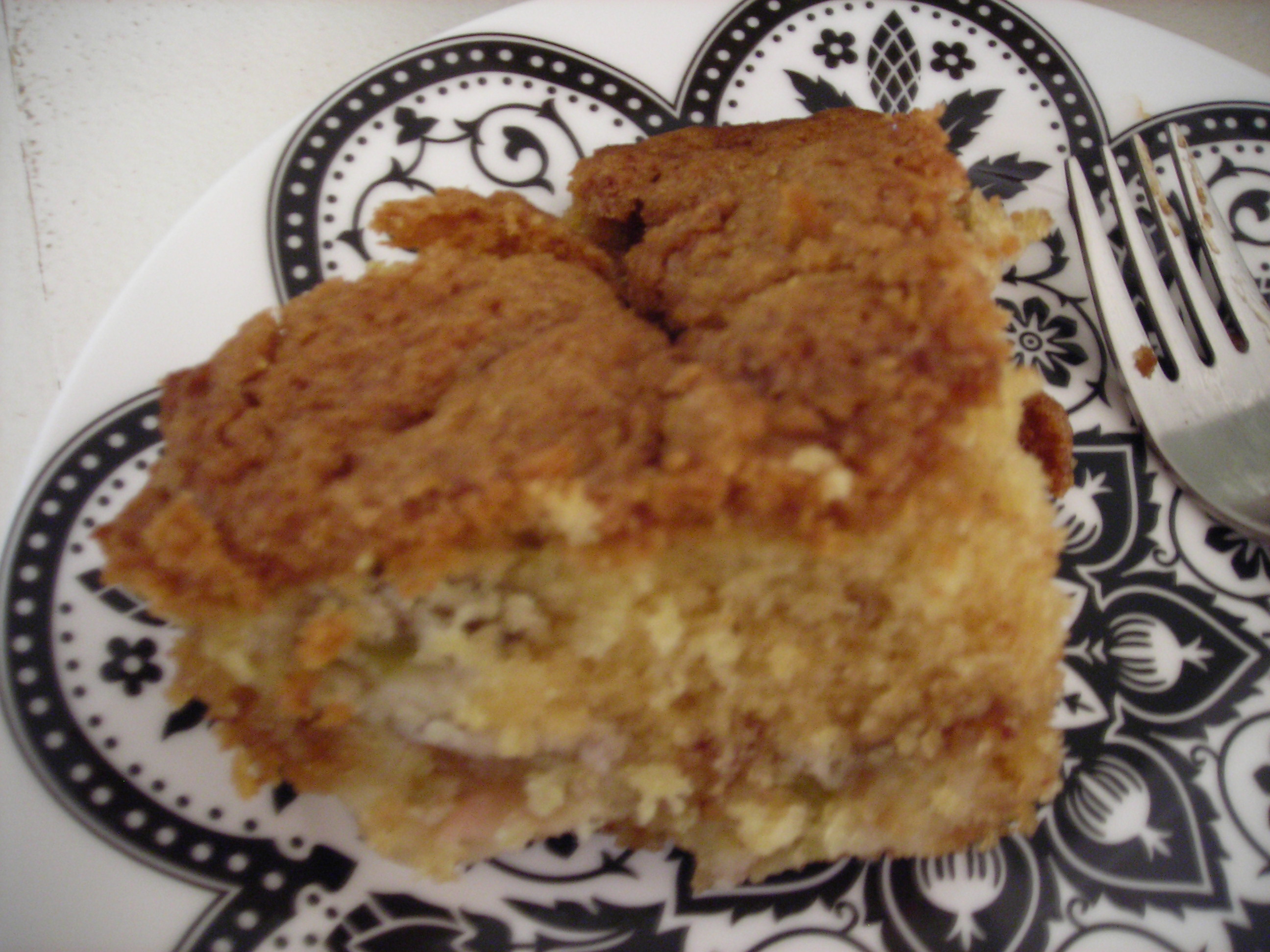 Rhubarb Lunar Cake