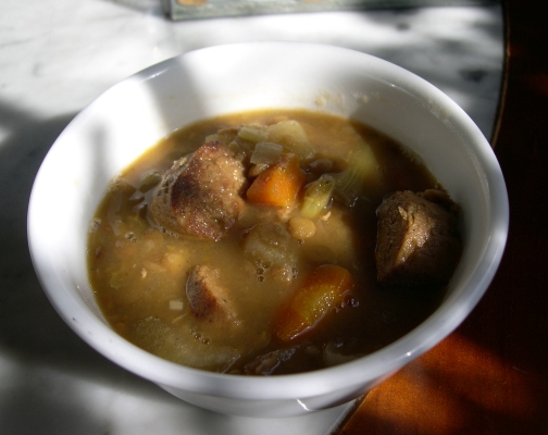 Crock Pot Lentil And Sausage Soup