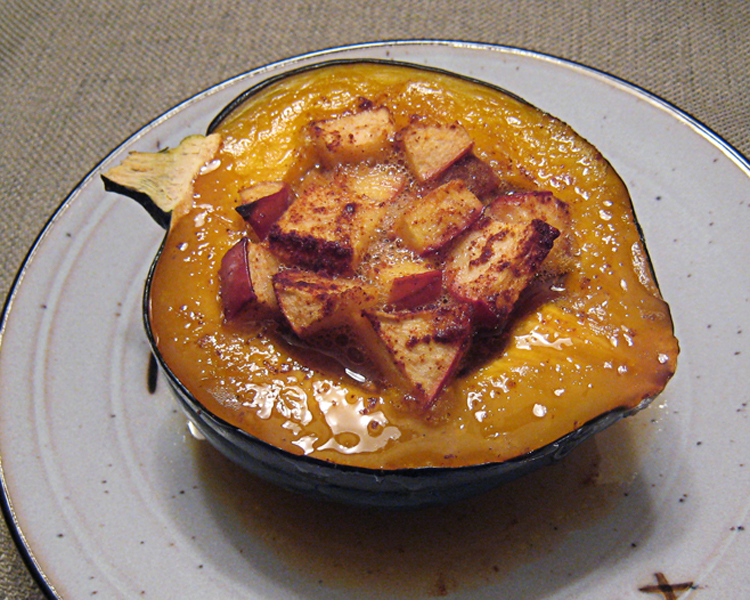 Baked Acorn Squash And Apples