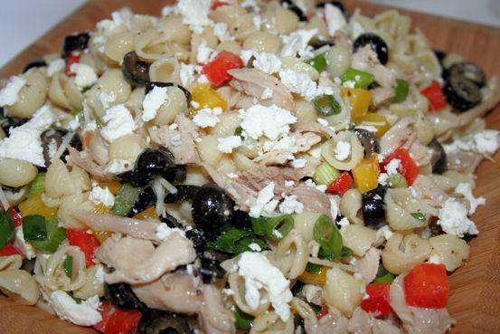 Greek-Style Chicken Pasta Salad