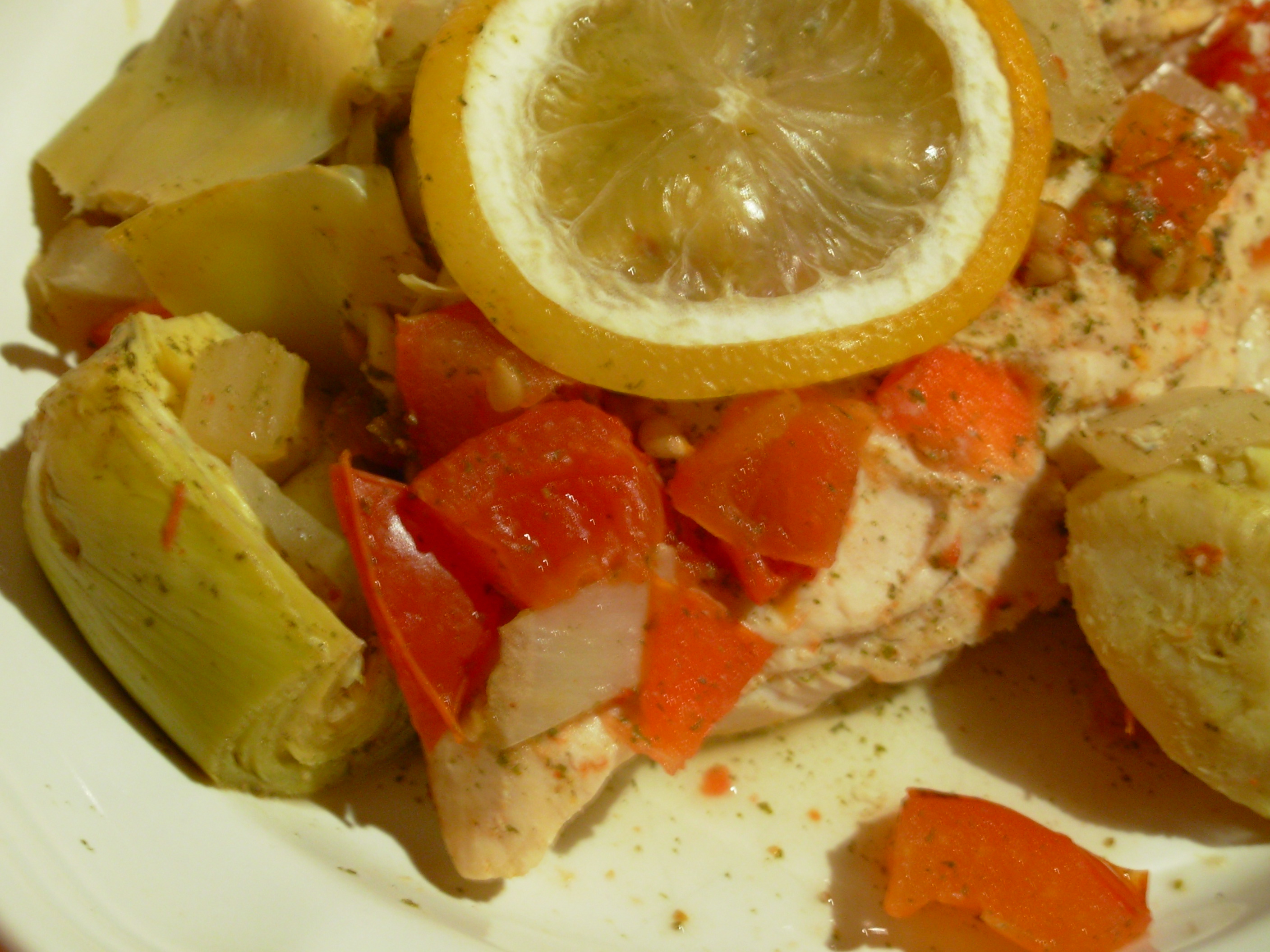 Chicken With Artichokes And Lemon