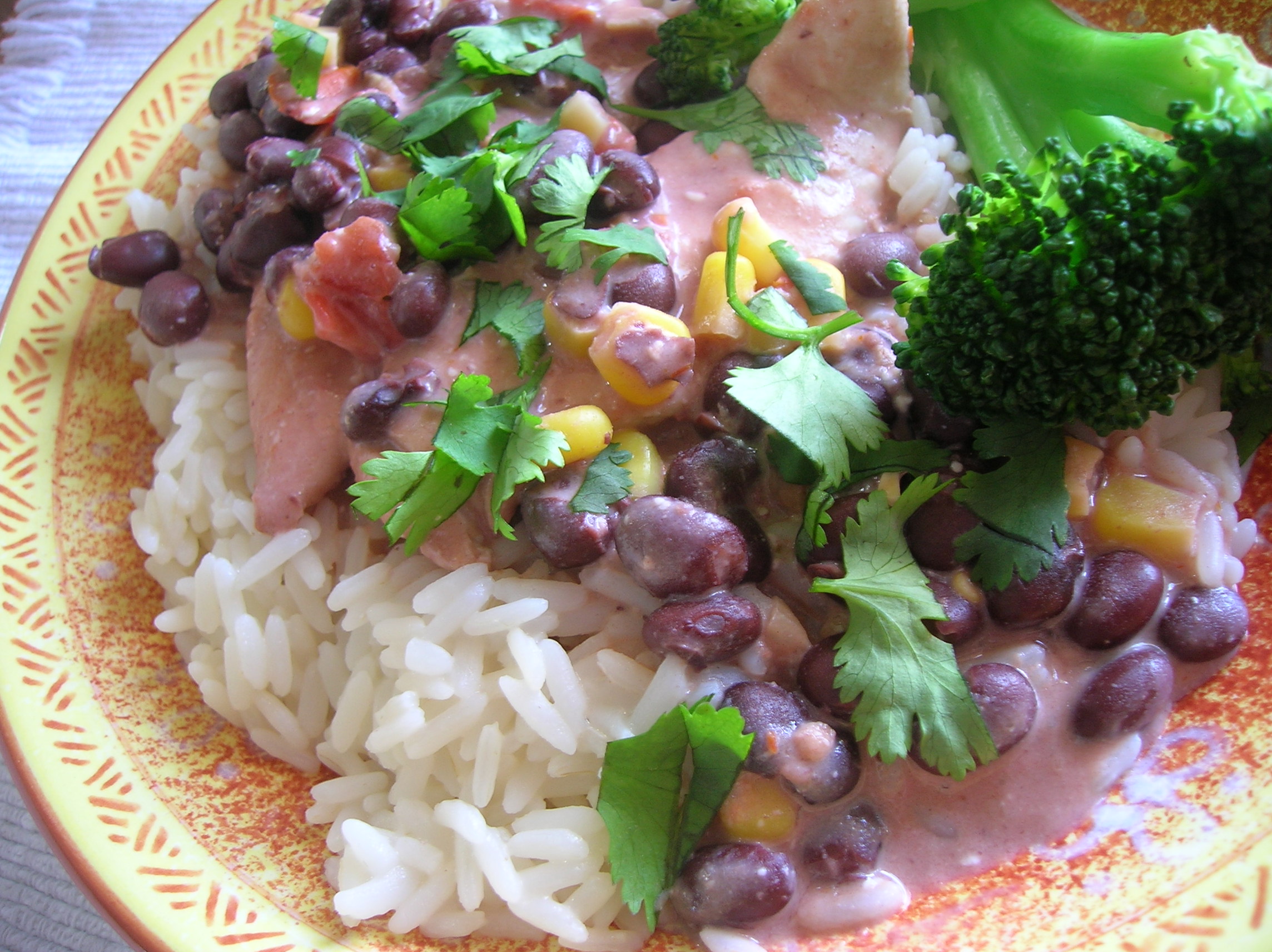 Crock-Pot Chicken With Black Beans & Cream Cheese
