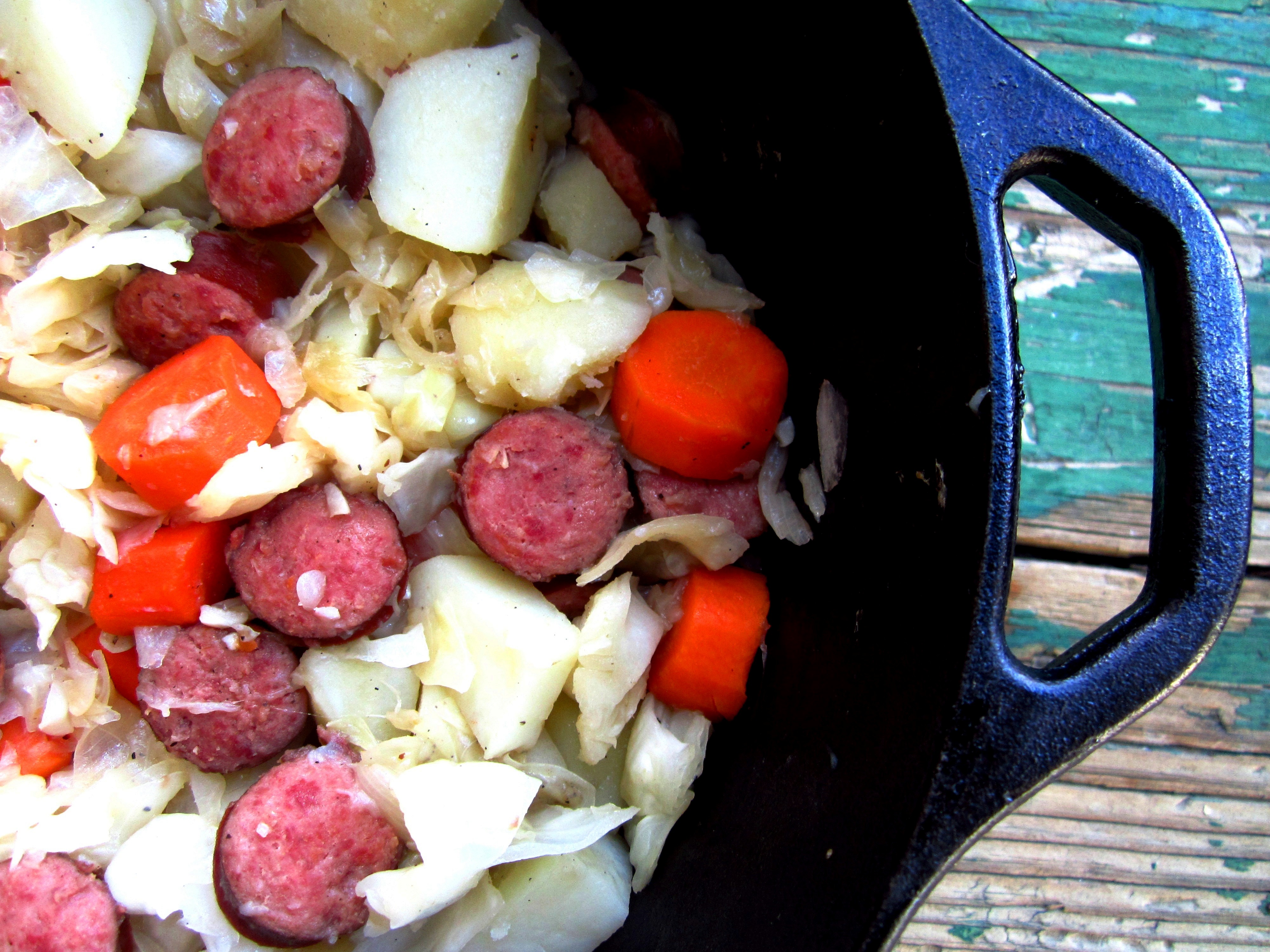Cabbage Sausage Supper
