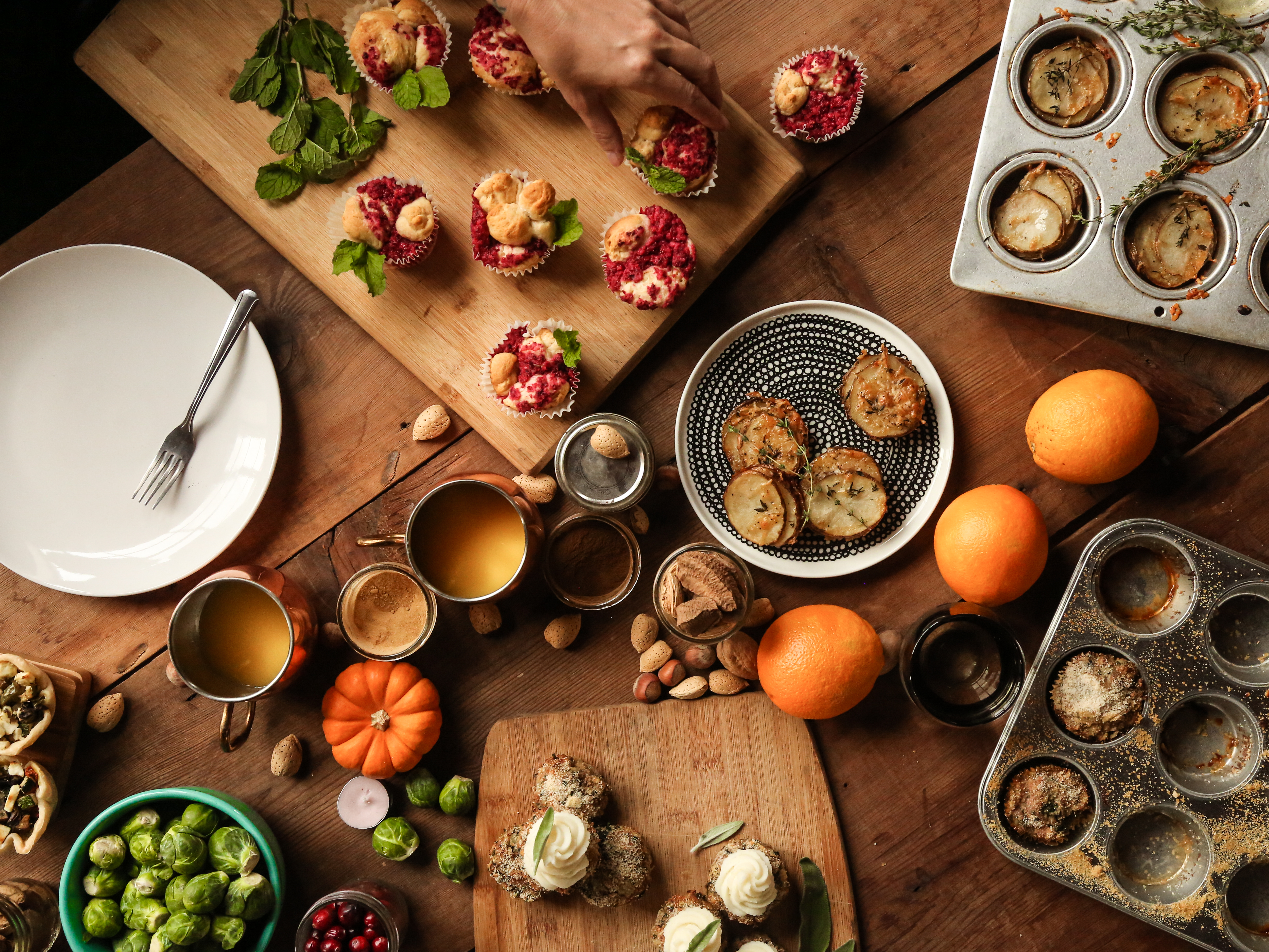 Make a Whole Thanksgiving Dinner In a Muffin Tin